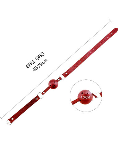 ALIVE - DISCRETION BREATHABLE GAG RED