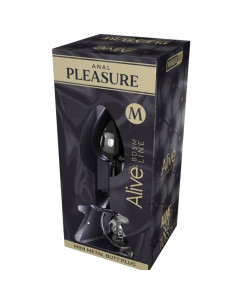 ALIVE - ANAL PLEASURE MINI PLUG METAL BLACK SIZE M 2