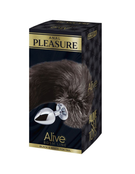 ALIVE - ANAL PLEASURE PLUG METAL FOX TAIL SIZE M