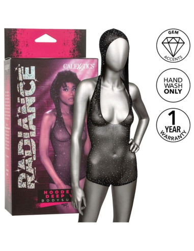 CALEXOTICS - RADIANCE HOODED DEEP V BODYSUIT