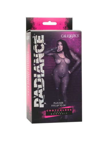CALEXOTICS - RADIANCE CROTCHLESS FULL BODYSUIT RHINE PLUS SIZE