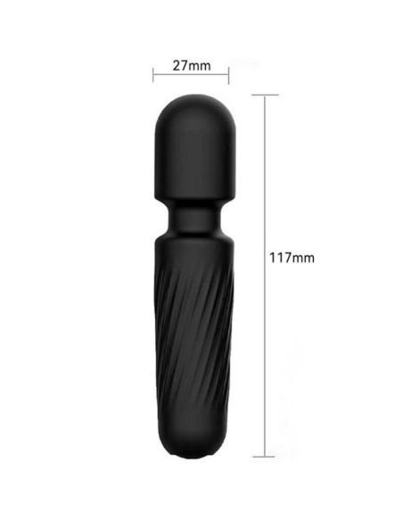 ARMONY - YOUR MAGIC MASSAGER and VIBRATOR RECHARGEABLE 10 VIBRATIONS BLACK