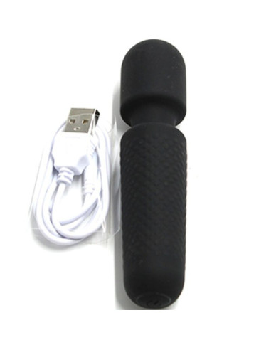 ARMONY - YOUR MAGIC MASSAGER and VIBRATOR RECHARGEABLE 10 VIBRATIONS WAND DOTS BLACK