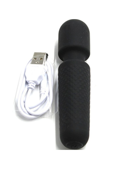 ARMONY - YOUR MAGIC MASSAGER and VIBRATOR RECHARGEABLE 10 VIBRATIONS WAND DOTS BLACK