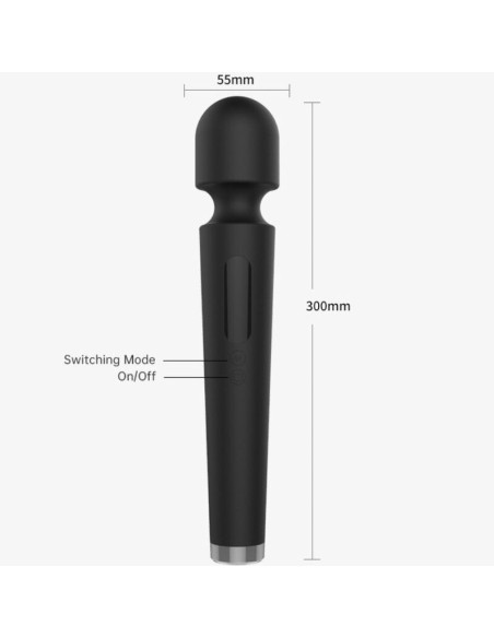 ARMONY - X POWER LARGE MASSAGER and VIBRATOR 7 VIBRATIONS BLACK