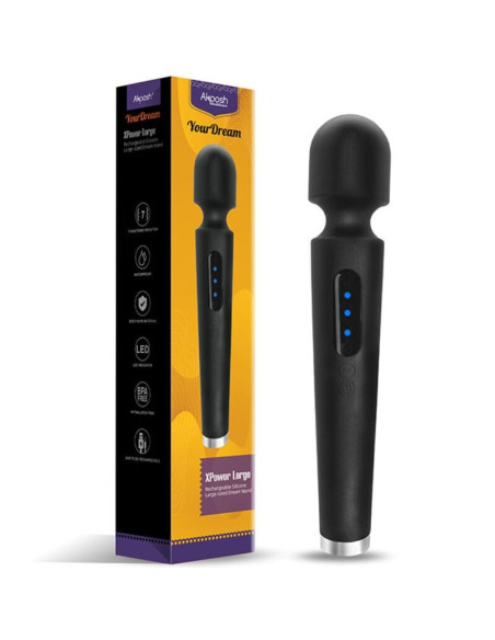 ARMONY - X POWER LARGE MASSAGER and VIBRATOR 7 VIBRATIONS BLACK