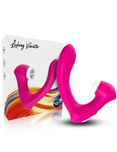 ARMONY - SECRETKISS LICKING VIBRATING CLIT and VIBRATOR CURVED FUCHSIA