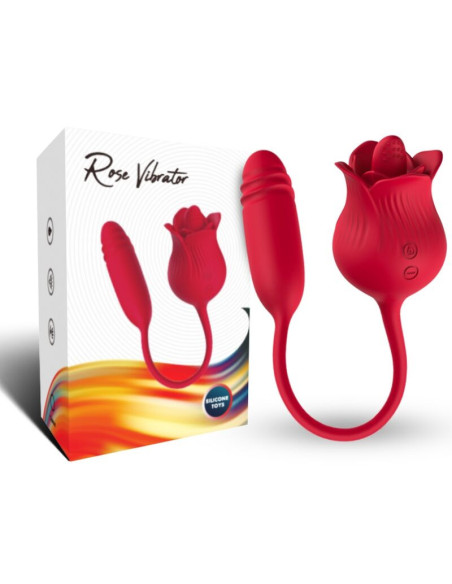 ARMONY - ROSELIP LICKING VIBRATING CLIT and VIBRATOR RED