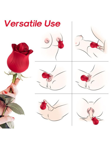 ARMONY - ROSE VIBRATOR and STIMULATOR RED