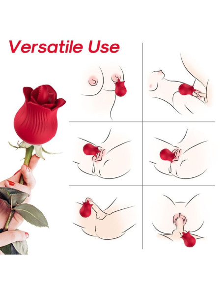 ARMONY - ROSE VIBRATOR and STIMULATOR RED