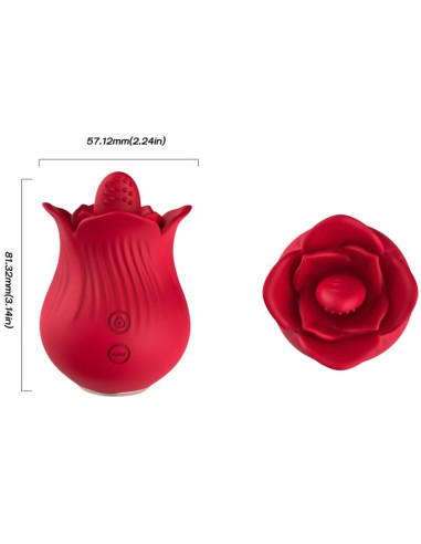 ARMONY - ROSE VIBRATOR and STIMULATOR RED
