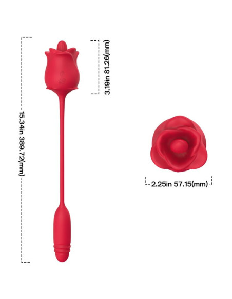 ARMONY - 3-IN-1 PINK, STIMULATOR, SUCTION AND UPandDOWN WITH RED TAIL