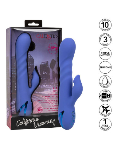 CALEXOTICS - L.A LOVE VIBRATOR and SUCTION BLUE BY CALIFORNIA DREAMING