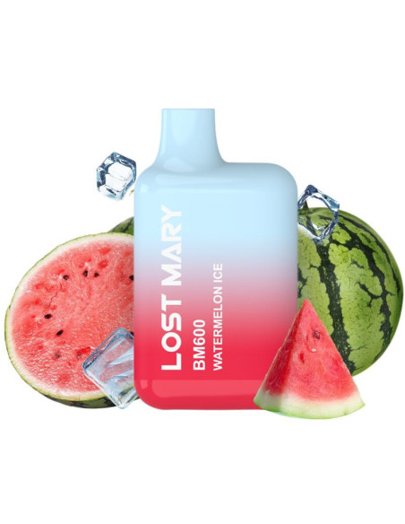 LOST MARY - (EXHIBITOR PROFESSIONAL PACK -10 UNITS) BM600 NICOTINE VAPER 2 DISPOSABLE WATERMELON ICE