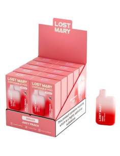 LOST MARY - (EXHIBITOR PROFESSIONAL PACK -10 UNITS) BM600 NICOTINE VAPER 2 DISPOSABLE JUICY PEACH