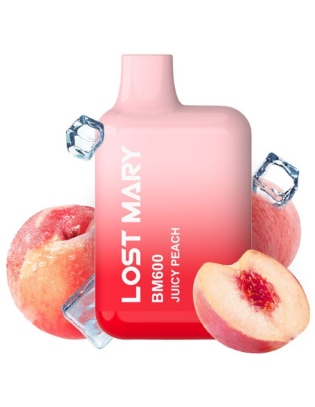 LOST MARY - (EXHIBITOR PROFESSIONAL PACK -10 UNITS) BM600 NICOTINE VAPER 2 DISPOSABLE JUICY PEACH