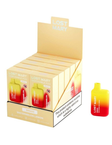 LOST MARY - BM600 NICOTINE VAPER 2 DISPOSABLE WATERMELON LEMON