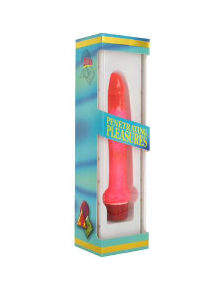 SEVEN CREATIONS - JELLY THIN PINK ANAL VIBRATOR