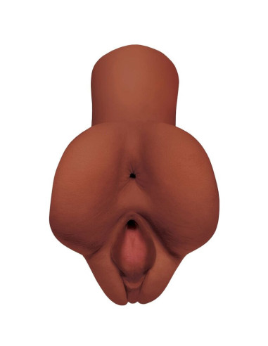 PDX PLUS - PICK YOUR PLEASURE DOUBLE BROWN MASTURBATOR