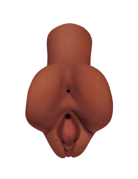 PDX PLUS - PICK YOUR PLEASURE DOUBLE BROWN MASTURBATOR