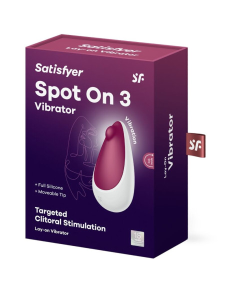 SATISFYER - SPOT ON 3 CLITORIS STIMULATOR BERRY