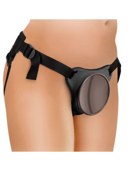 KING COCK - ELITE DELUXE ADJUSTABLE HARNESS KIT RING WITH TESTICLES and DILDO 20.3 CM