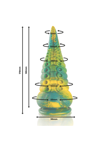 EPIC - CETUS GREEN TENTACLE DILDO SMALL SIZE