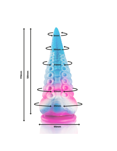 EPIC - PHORCYS BLUE TENTACLE DILDO SMALL SIZE