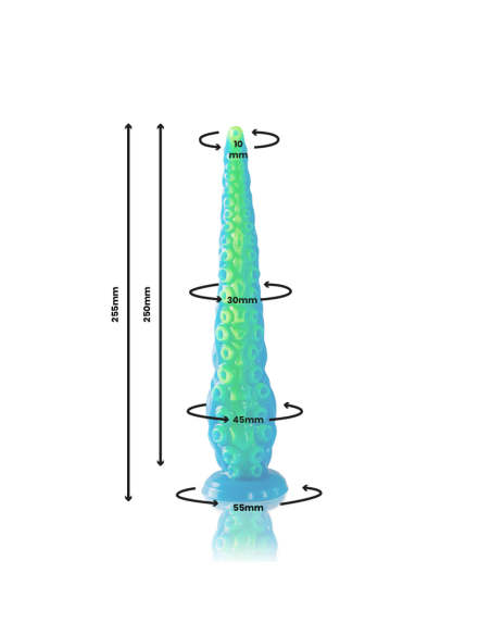 EPIC - SCYLLA FLUORESCENT THIN TENTACLE DILDO SMALL SIZE