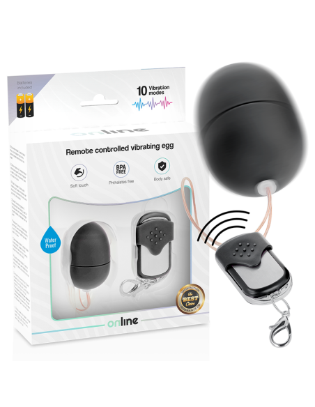 ONLINE - REMOTE CONTROL VIBRATING EGG S BLACK