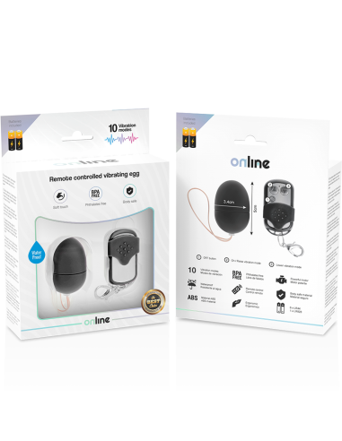 ONLINE - REMOTE CONTROL VIBRATING EGG S BLACK