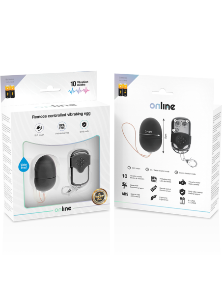ONLINE - REMOTE CONTROL VIBRATING EGG S BLACK