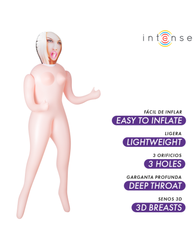 INTENSE DOLLS - IRINA INFLATABLE DOLL WITH THREE ORIFICES