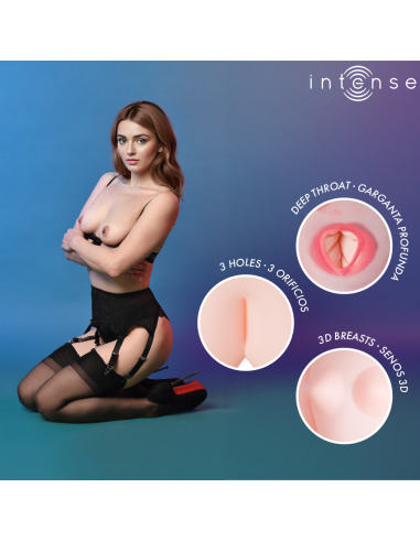 INTENSE DOLLS - MONIQUE INFLATABLE DOLL WITH THREE ORIFICES