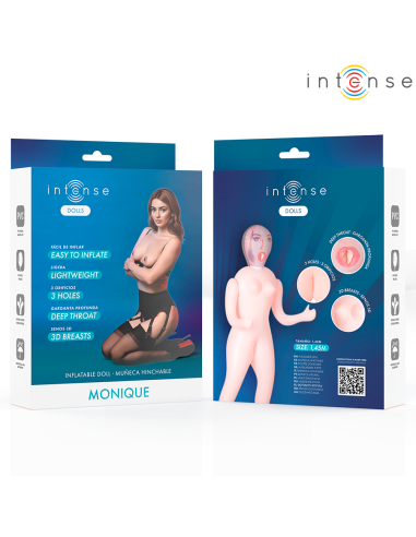 INTENSE DOLLS - MONIQUE INFLATABLE DOLL WITH THREE ORIFICES