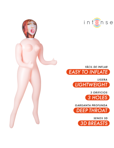 INTENSE DOLLS - SCARLETT INFLATABLE DOLL WITH THREE ORIFICES
