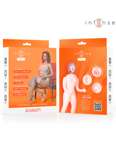 INTENSE DOLLS - SCARLETT INFLATABLE DOLL WITH THREE ORIFICES