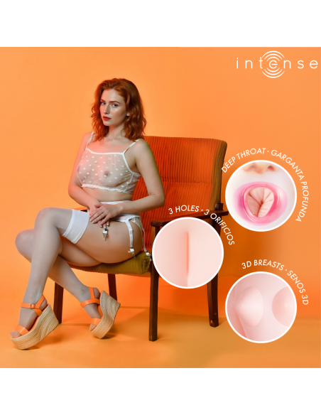 INTENSE DOLLS - SCARLETT INFLATABLE DOLL WITH THREE ORIFICES