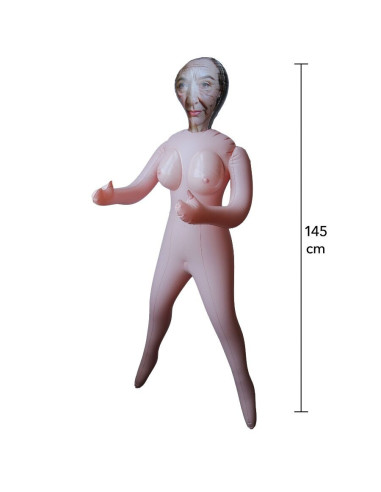 HIDDEN DESIRE - HORNY GRANNY INFLATABLE DOLL 145 CM