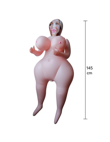 HIDDEN DESIRE - HEAVY HEATHER INFLATABLE DOLL 145 CM