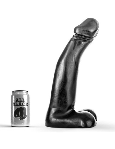 ALL BLACK - REALISTINIS JUODAS FISTINGAS DILDO 29 CM