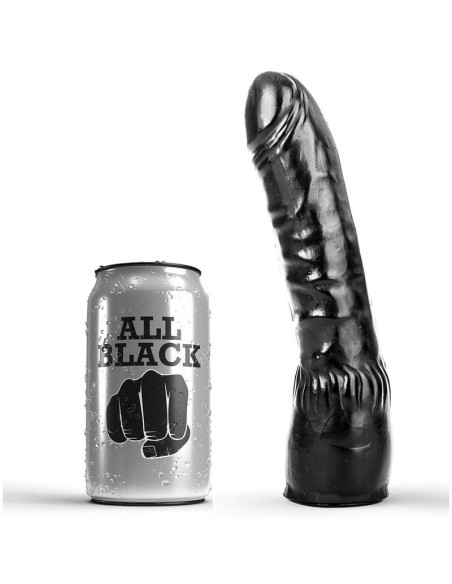 ALL BLACK - JUODAS DILDO REALISTINIS 20 CM