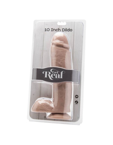 GET REAL - DILDO 25,5 CM SU KIUŽIKLIAIS ODOS