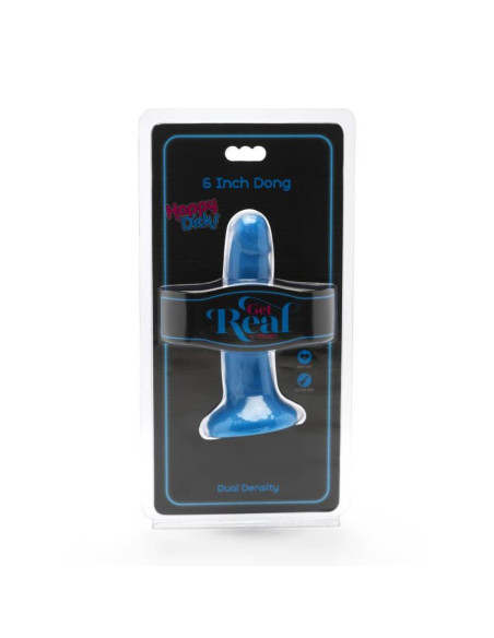GET REAL - HAPPY DICKS DONG 12 CM BLUE