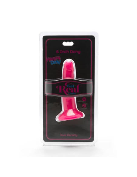 GET REAL - HAPPY DICKS DONG 12 CM PINK