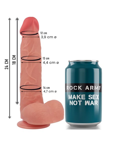 ROCKARMY - LIQUID SILICONE RAPTOR 24 CM -O- 4.4 CM