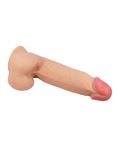PRETTY LOVE - SLYDANČIOS ODOS SERIJOS REALISTIŠKAS DILDO SU SLYDANČIA ODOS SIURBTUKU 21,8 CM