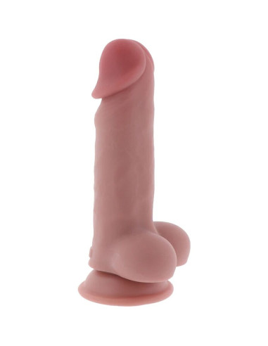 GET REAL - DELUXE REALISTINIS PENIS SU SĖKLIDĖMIS, YPAČ STORAS, 17 CM