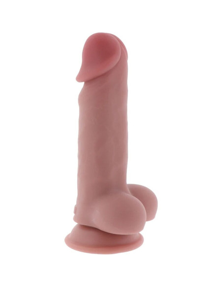 GET REAL - DELUXE REALISTINIS PENIS SU SĖKLIDĖMIS, YPAČ STORAS, 17 CM