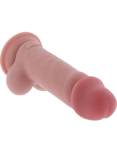 GET REAL - DELUXE REALISTIC PENIS WITH TESTICLES EXTRA THICK 17 CM